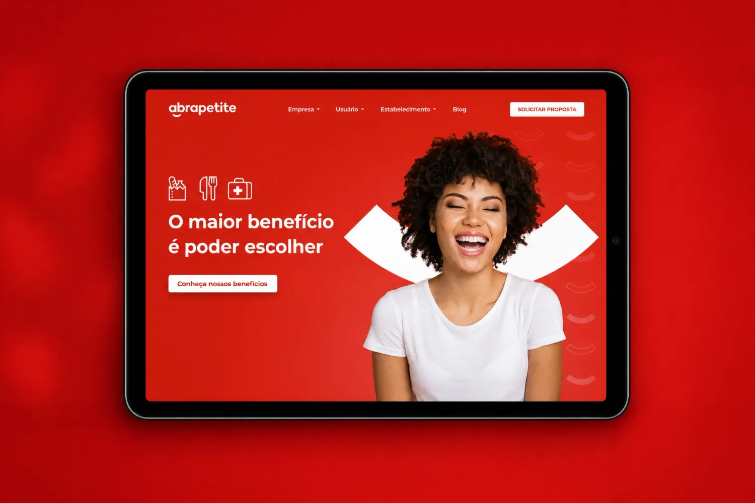 Site da Abrapetite criado pela Gaud — benefícios